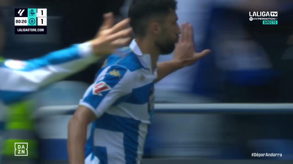 El RC Deportivo remonta contra el Andorra (2-1) y acaricia el ascenso: será de Primera ganando uno de sus dos partidos 🧳 El domingo visita Valladolid (18:30) 🏠 Acaba la Liga 🆚 Las Palmas en Riazor