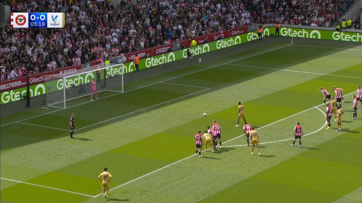 Ismaïla Sarr gives Palace an early lead from the spot! 🦅