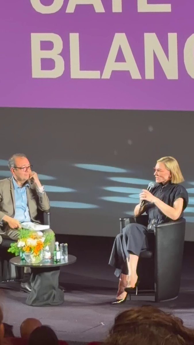 Cate Blanchett in #Cannes: "It's very disconcerting if you've found that you've worked with someone or are working with someone who has behaved in ways that are reprehensible."