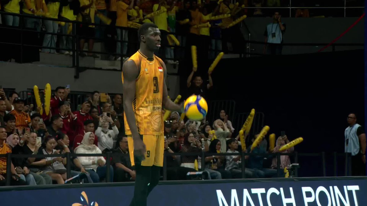 #AVCChampionsLeague 🏆: BHAYANGKARA ARE CHAMPIONS 🤩 Noumory Keita ends it with an ace as Jakarta Bhayangkara Presisi 🇮🇩 take the AVC Champions League title 🔥! Another match. Another championship point ace 😤. 🏐 #Volleyball