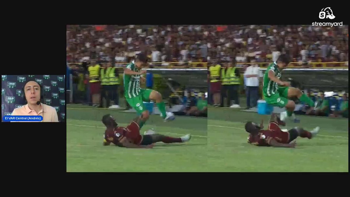 🎥 Mi explicación de por qué creo que Anderson Angulo estuvo bien expulsado por Andrés Rojas en Tolima vs Nacional. ¿Qué es un contacto residual y porqué no exime de la falta?