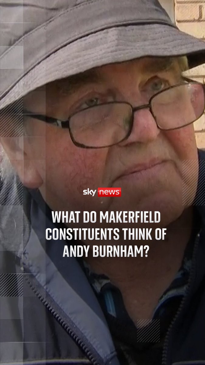 What do Makerfield constituents think of Andy Burnham? 'He's got the heart of the community' says one constituent, while another tells Sky's Frazer Maude he doesn't 'want any Labour politician near power'. Politics updates: