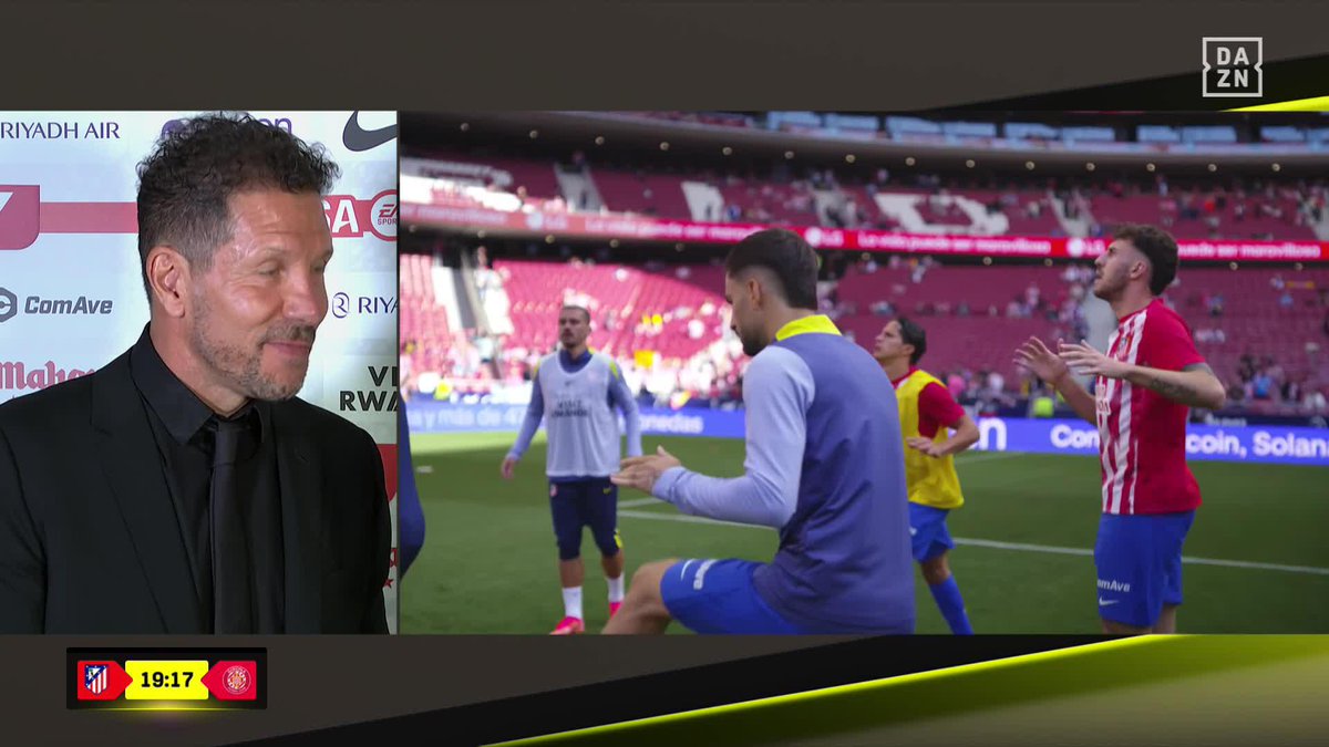 "Si te digo la verdad pienso en la próxima temporada. Pienso en mí. Seguiré, pero pienso en cómo afrontar una nueva temporada" 🗣️ El 'Cholo' Simeone habla sobre el futuro del Atlético de Madrid ❤️🤍 #LALIGAenDAZN ⚽