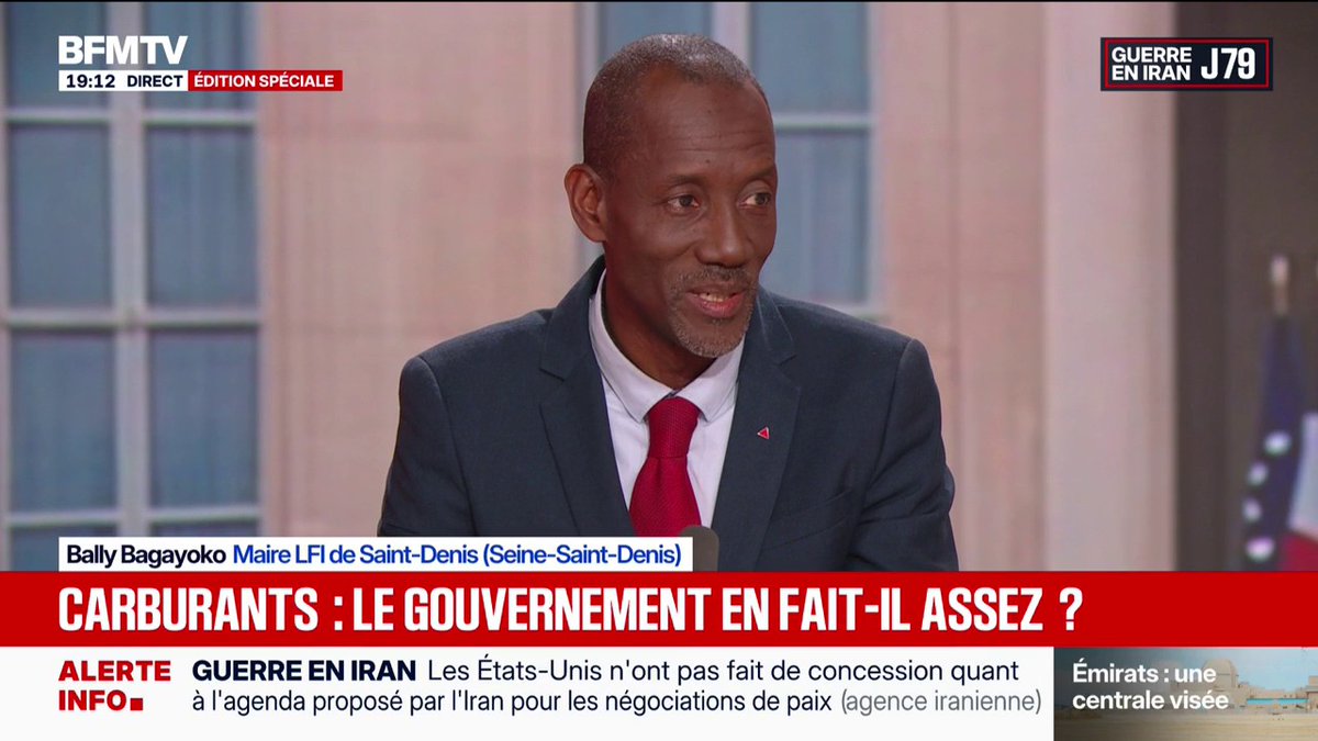 Carburants: “Le gouvernement et le président de la République devraient annoncer le blocage des prix”, suggère Bally Bagayoko, maire LFI de Saint-Denis