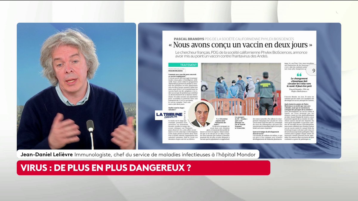 🔴 Santé : "Face à des épidémies de plus en plus fréquentes, continuer à investir dans la recherche scientifique est indispensable", alerte Jean-Daniel Lelièvre. #ToutEstPolitique #canal16