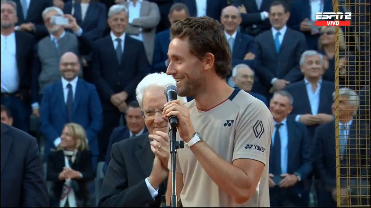 🗣 “La Federación Italiana de Tenis está haciendo un trabajo increíble. Sé que en el fútbol la historia es diferente… cuando perdés con Noruega, hay espacio para algunas bromas”. — Casper Ruud