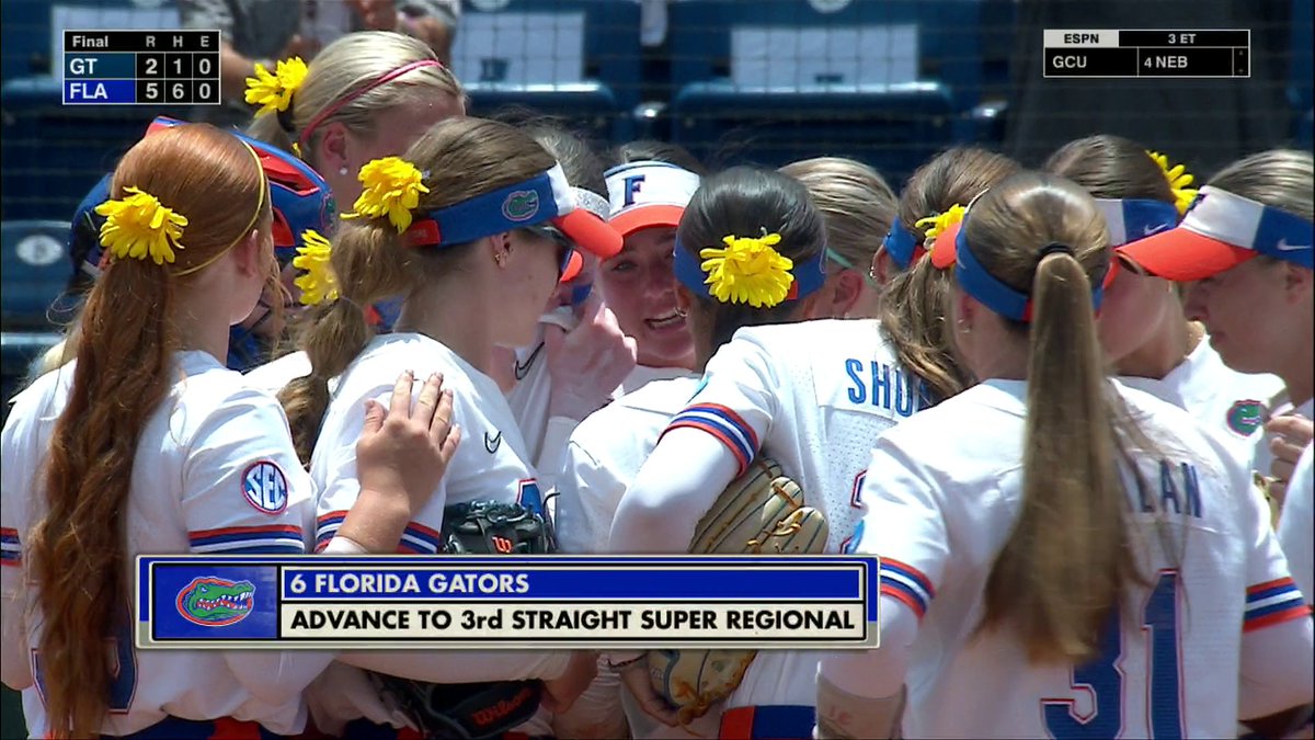 SUPER REGIONALS BOUND‼️ Gators Softball advances to its third straight Super Regional ➡️