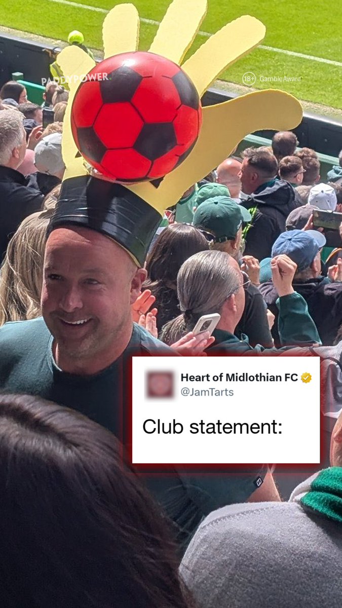 "A Rangers fan confused by league title celebrations? Aye that checks out" After Celtic's dramatic title victory yesterday, it's only right we have a #Hearts and #Rangers Fan Denial... 18+ GambleAware