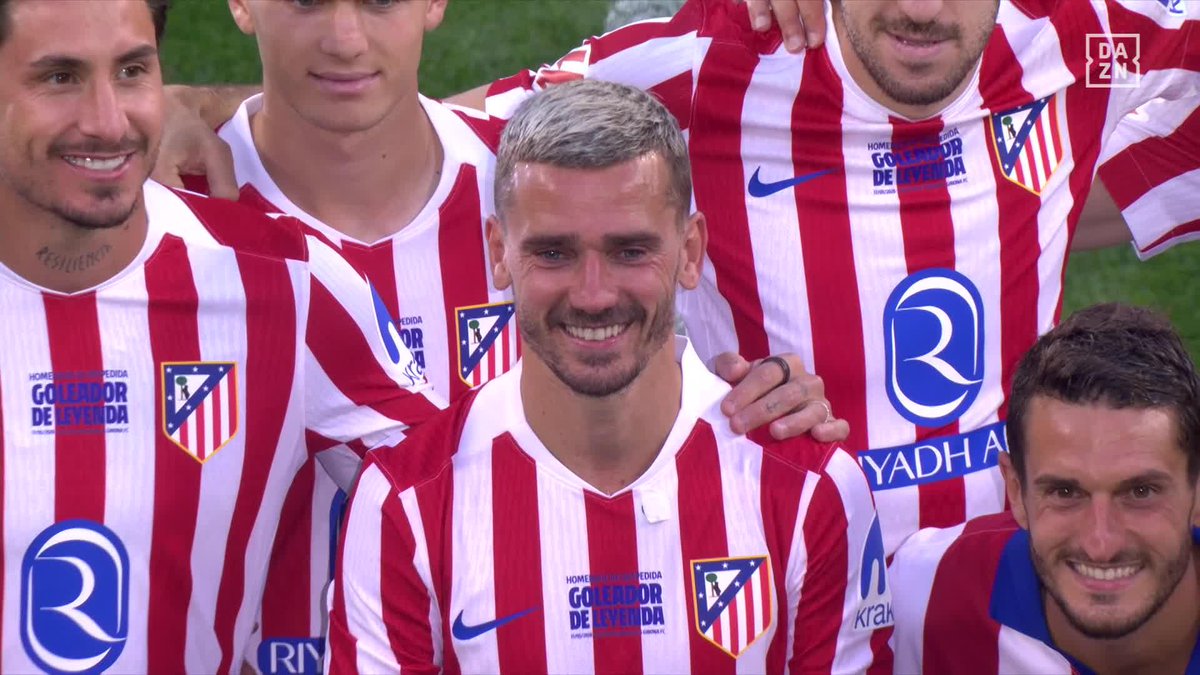El homenaje de los capitanes. Las lágrimas en la grada. David Villa aplaudiendo 🥹 La despedida de Griezmann es histórica 🥹❤️🤍 #LALIGAenDAZN ⚽