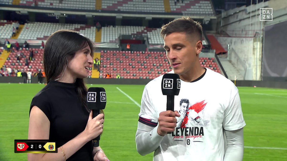 🗣️"Me temblaban los pies" 💬"Ha sido un partido soñado" Óscar Trejo y una emoción que no se puede describir con palabras en su despedida del Rayo🥹 #LALIGAenDAZN⚽️