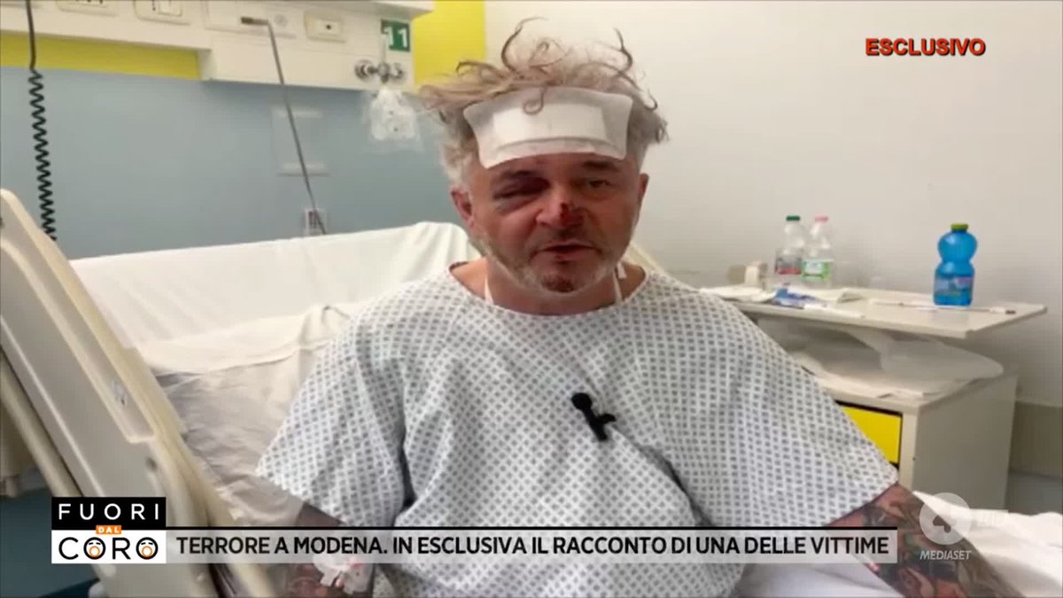 ESCLUSIVO - La testimonianza di Ermanno, uno dei primi passanti ad essere stato travolto e ferito ieri a #Modena. Il servizio di Serena Pizzi a #Fuoridalcoro