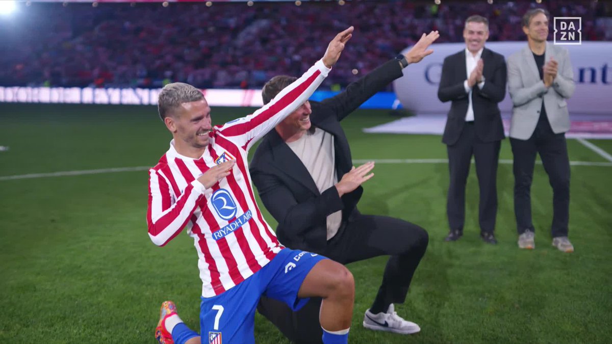 Faltaba Kiko Narváez. La imagen de Griezmann y Fernando Torres que emocionará a los colchoneros ❤️🤍 #LALIGAenDAZN ⚽