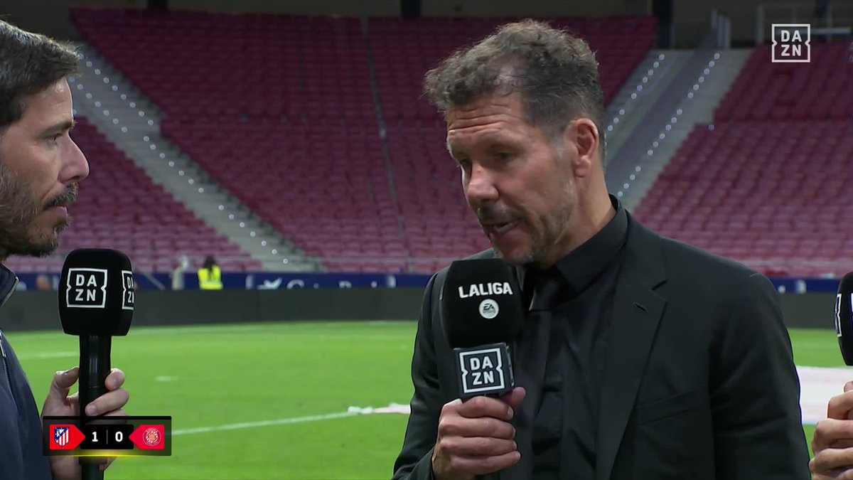 Veo a Diego Pablo Simeone ilusionado. Estoy feliz.