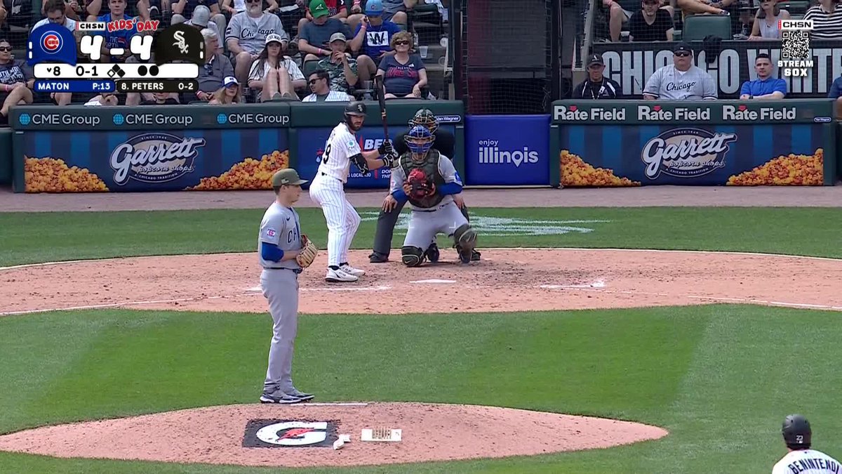 TRISTAN PETERS FOR THE LEAD AS THE WHITE SOX LOOK TO TAKE THE SERIES FROM THE CUBS