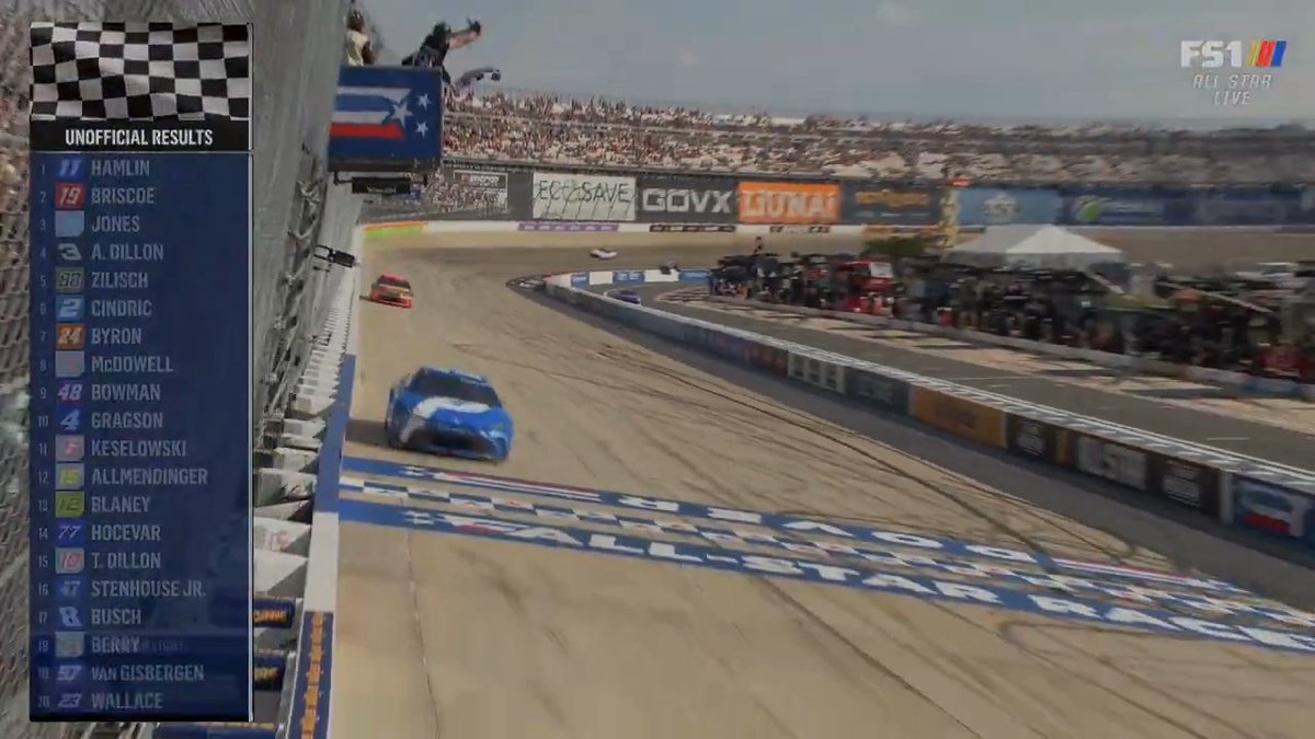 Denny Hamlin wins the All-Star Race at Dover!