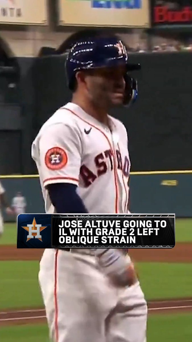Jose Altuve is headed to the IL.