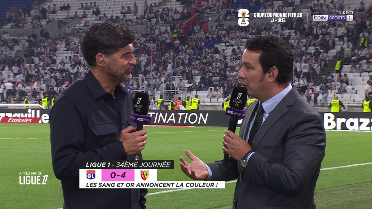 [📺 LIVE - 23H00] 🇫🇷 #Ligue1McDonalds 🎙️ Paulo Fonseca : "Au final on a fait une saison magnifique." 👏 Lyon décroche une quatrième place !