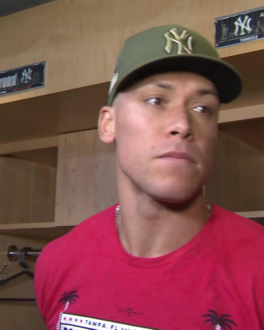 "The boys are playing hard though. That's, I think, the biggest thing is guys are playing tough and making the plays they need to, but just coming up a little bit short" -Aaron Judge
