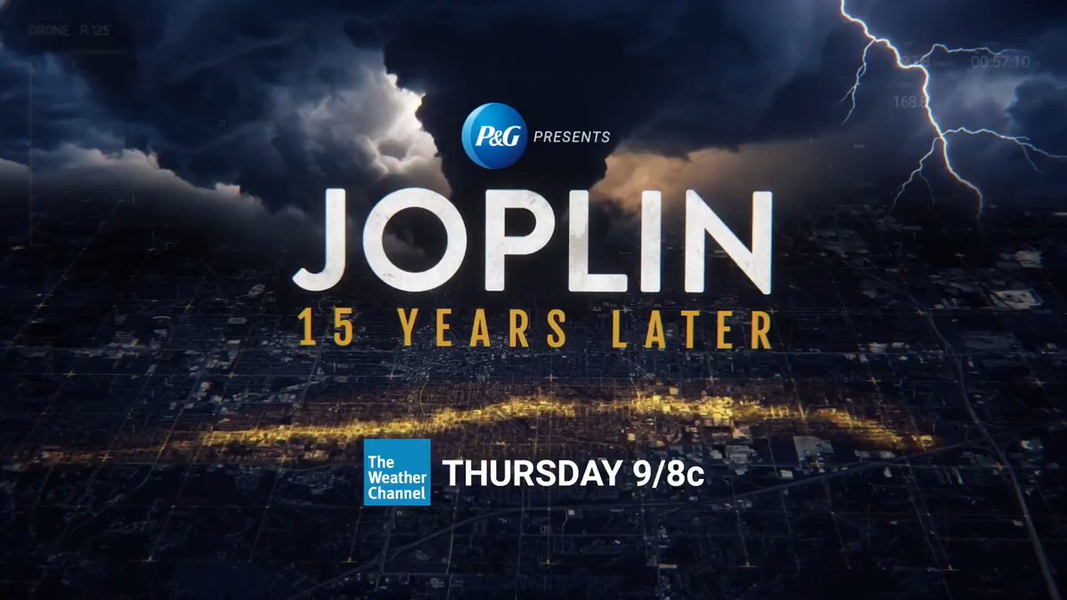 Fifteen years. Countless stories. One resilient community. See how the costliest tornado in history paved the way for an incredible journey of recovery and hope. Procter & Gamble presents "Joplin 15 Years Later," Thursday, May 21 at 9/8c on The Weather Channel.
