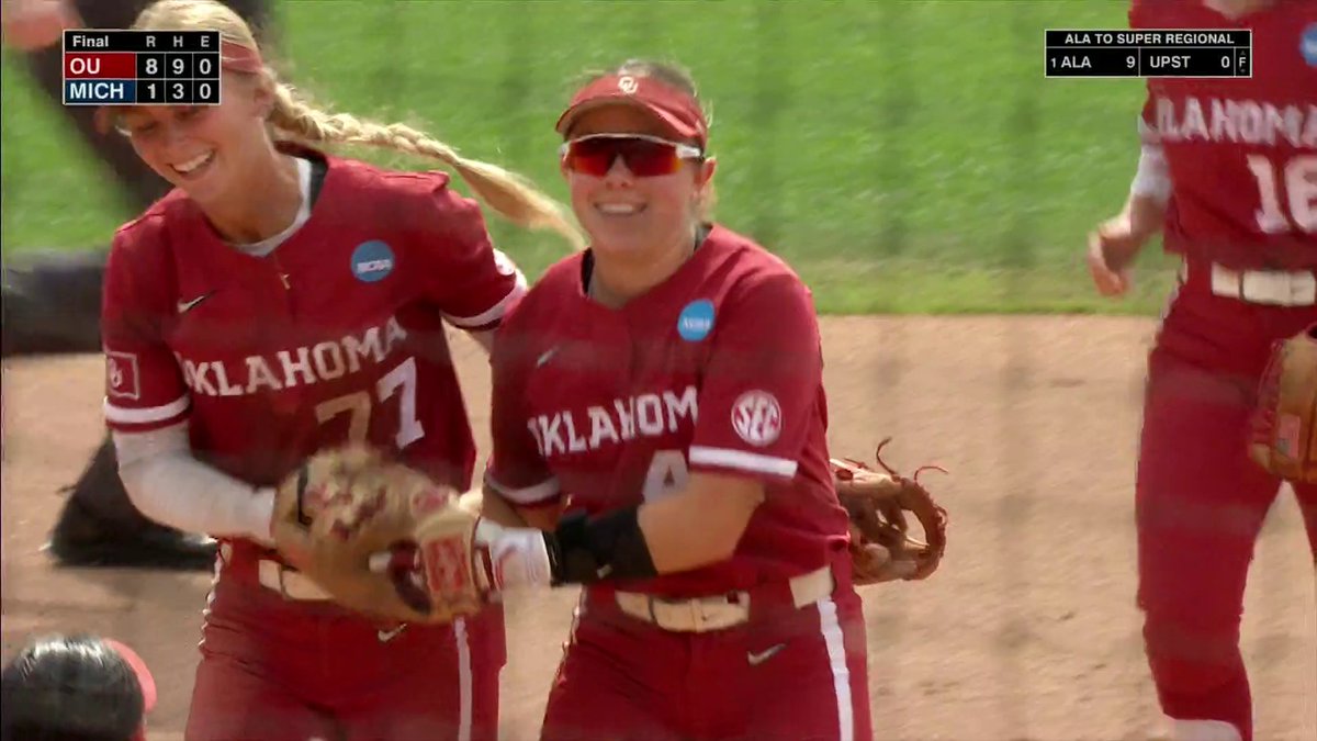 "SOME THINGS NEVER CHANGE!" Oklahoma Softball advances to its 16th straight Super Regional 🔥