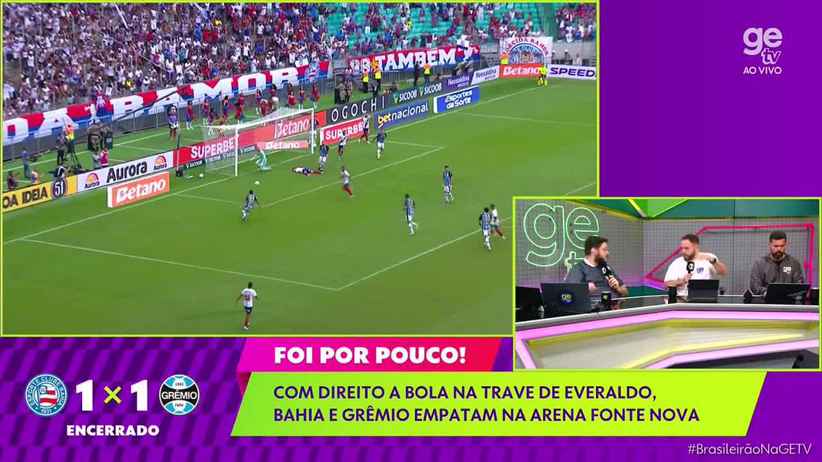 🗣️ "O EMPATE ERA O GRANDE FAVORITO" Se liga na análise da nossa equipe após o empate entre Bahia e Grêmio!