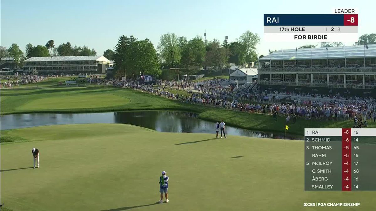 Aaron Rai with the shot of the tournament: