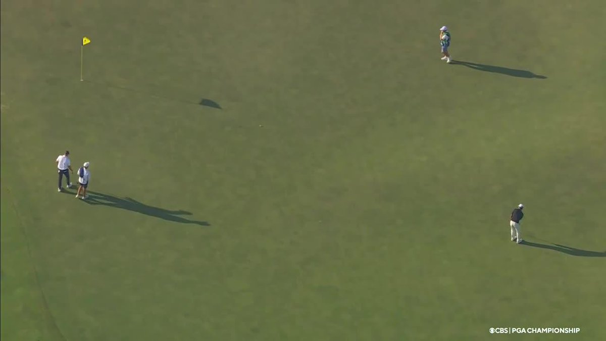 CBS provides another angle of the amazing Aaron Rai putt. ⛳️🎙️🏆