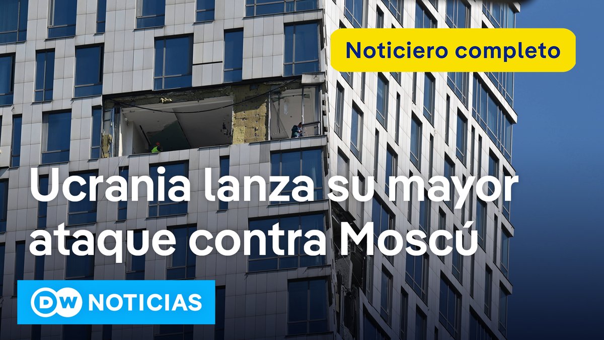 Región de Moscú recibió 120 drones en 24 horas En un ataque a gran escala, Kiev lanzó más de 500 drones contra varias regiones de Rusia, impactando también la capital, Moscú. Se trata del mayor ataque de drones ucranianos que llega al corazón de Rusia. El presidente ucraniano, Volodímir Zelenski, justificó el ataque como una forma de presión a su homólogo ruso, Vladímir Putin, para que ponga fin a la guerra. Días antes un misil balístico ruso destruyó completamente un edificio de viviendas en Ucrania.
