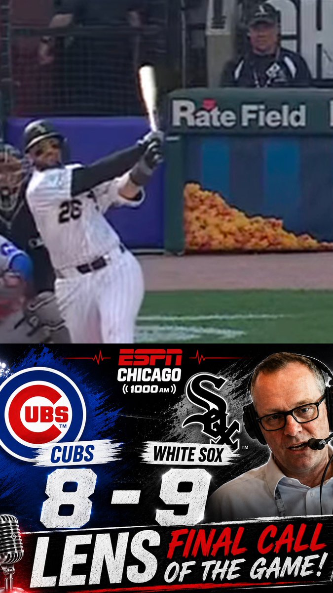 LEN KASPER JUST DELIVERED AN ALL-TIMER 🎙️🔥 SOX WIN! White Sox walk it off against the Cubs and Len gave us a call for the ages. #WhiteSox #Cubs #CrosstownClassic #LenKasper #WalkOff #MLB