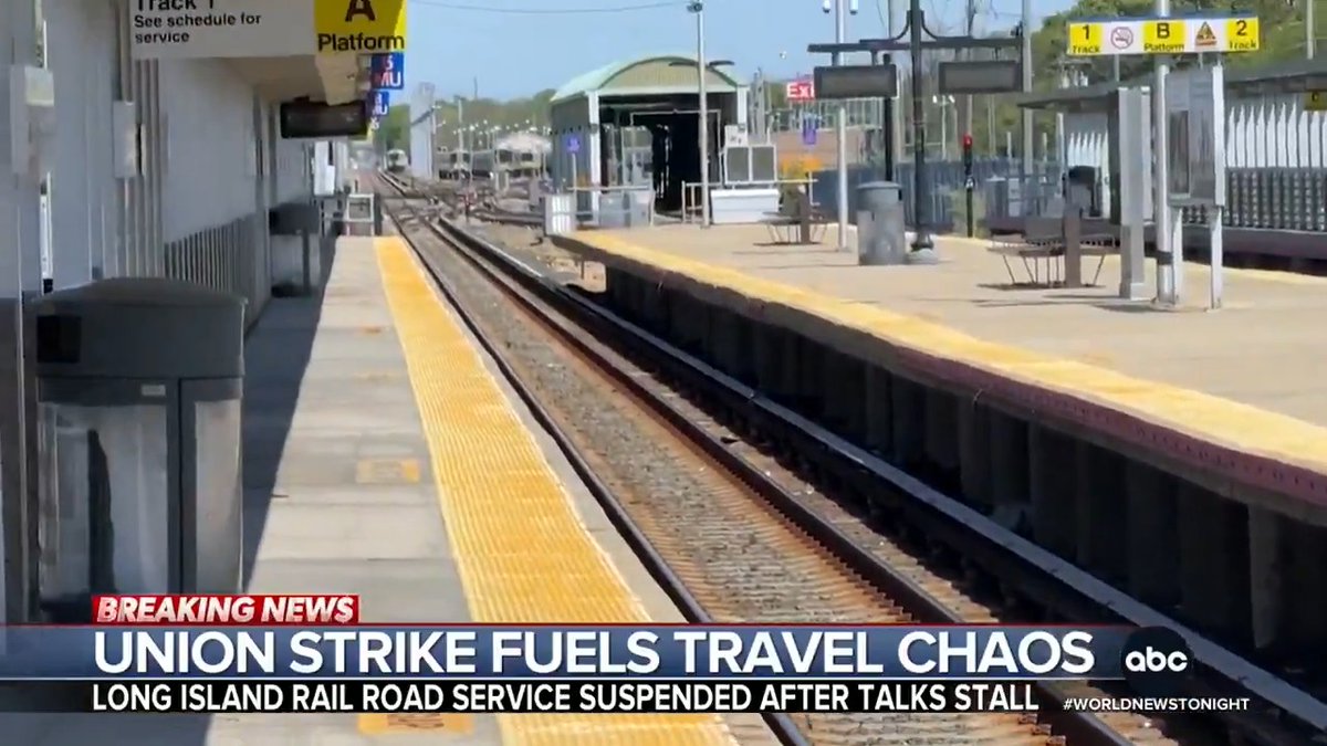 Tens of thousands of New Yorkers are bracing for commuter chaos as service on the busiest commuter railroad in North America remains suspended due to a labor strike by union workers. Morgan Norwood has more on the disruption to the Long Island Railroad.