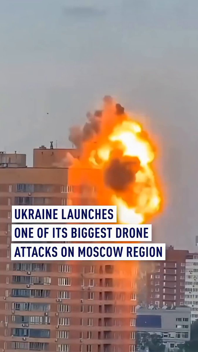 Ukraine launches one of its biggest drone attacks on Moscow region. According to Moscow, over 120 drones targeted the capital region overnight.