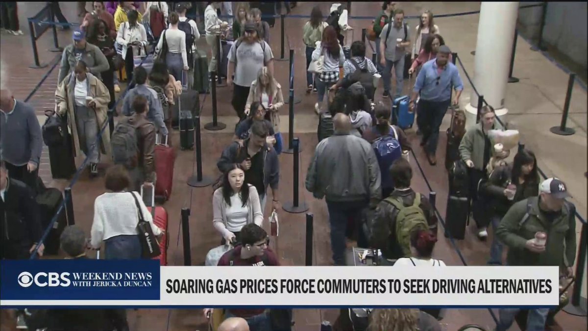 Rising gas prices are causing more Americans to ditch their car keys in favor of other forms of travel like public transportation. CBS News’ Tim McNicholas reports.