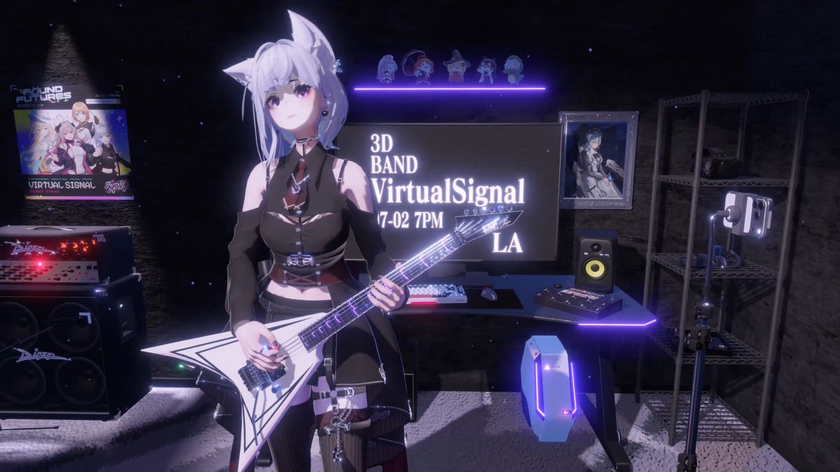 Guitar Mocap🎸 Lupa & Mya Theme Wuthering Waves - Ode to the Nameless Martyr Did you cry at Lupa's story?😭 ----- Our 3D band Virtual Signal is making our debut at Fantastic Reality (Fantastic Reality), LA — July 2 🌟 #WutheringWaves #GuitarMocap #VTuber #FantasticReality