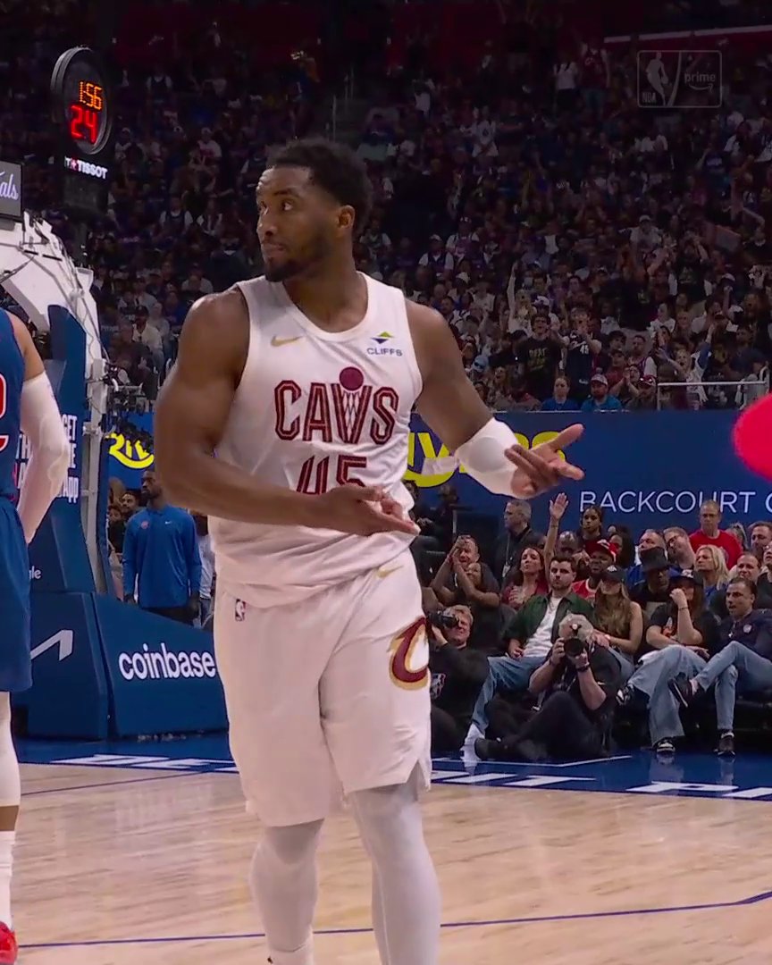 Donovan Mitchell through 3 quarters: 26 PTS 7 AST 0 TO Cavs lead by 26.
