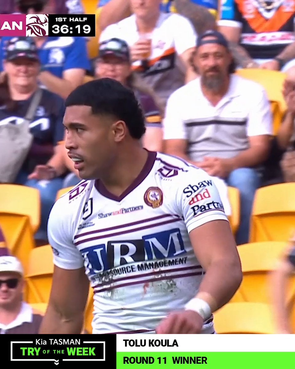 Tolu Koula's solo effort has won your fan-voted Tasman Try of the Week for Round 11! 🔥