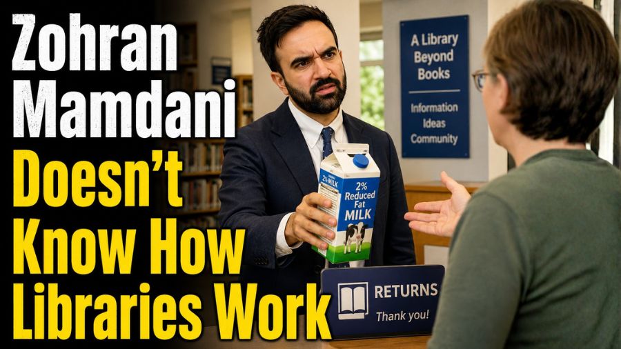 NYC Mayor Mamdani says government grocery stores will work — and his proof is public libraries. Libraries lend books. They don't source perishables, compete on price, or survive on a 2% margin. Does this man understand how food gets on a shelf?