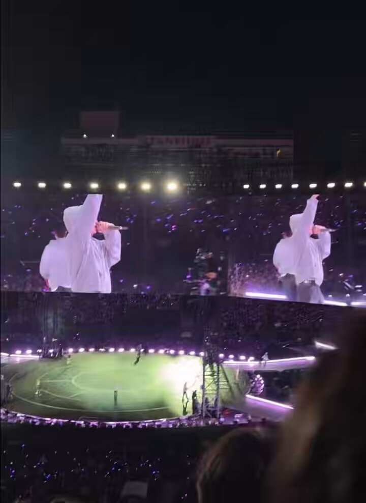 DOPE AGAIN OMG 🔥💜 #BTS_WORLDTOUR_ARIRANG_STANFORD