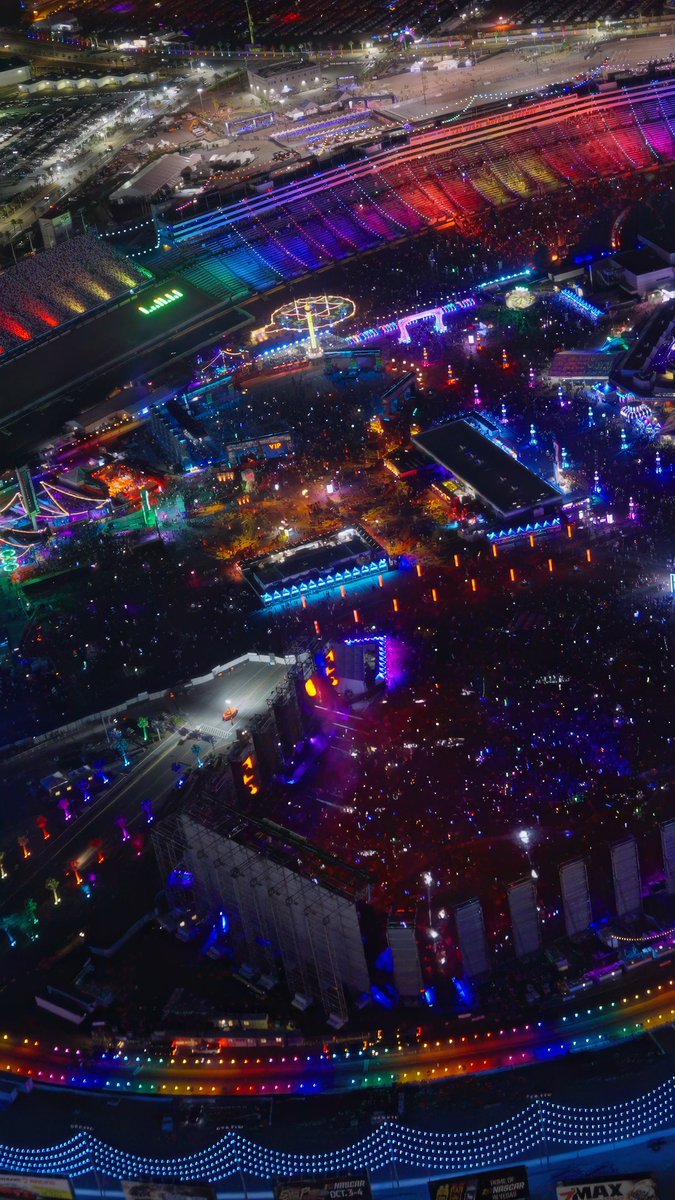 Time FLIES when you're having fun 🎡🎶 Cheers to the final day of EDC Las Vegas 2026 & one last night over the Electric Sky! 🚁✨ #EDCLV2026