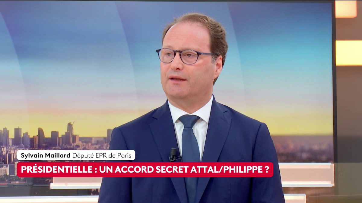 🔴 🗣 "L'essentiel à la fin c'est qu'il n'y ait qu'un seul candidat dans le bloc central", avance le député EPR Sylvain Maillard, alors que la candidature de Gabriel Attal a reçu le soutien de 500 maires et que Edouard Philippe est officiellement candidat pour 2027. #canal16