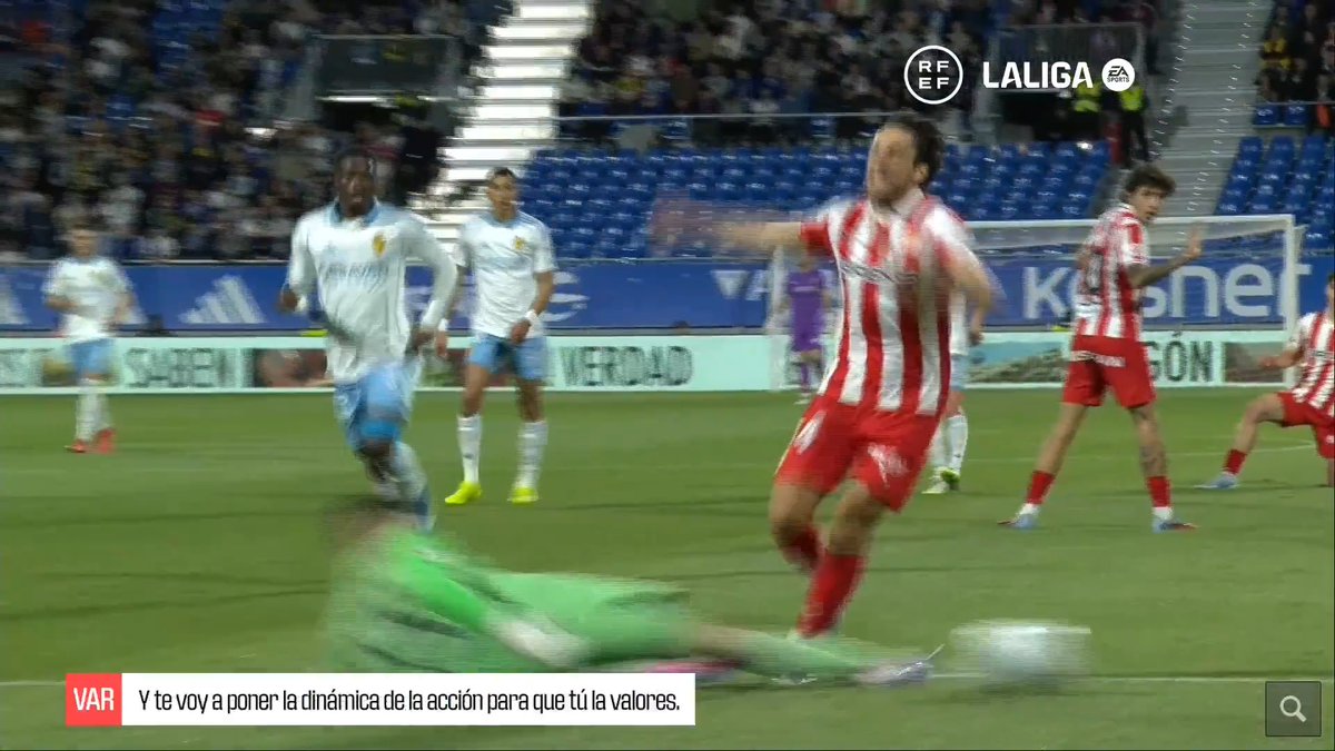 Así fue la actuación del VAR en el #RealZaragozaRealSporting.