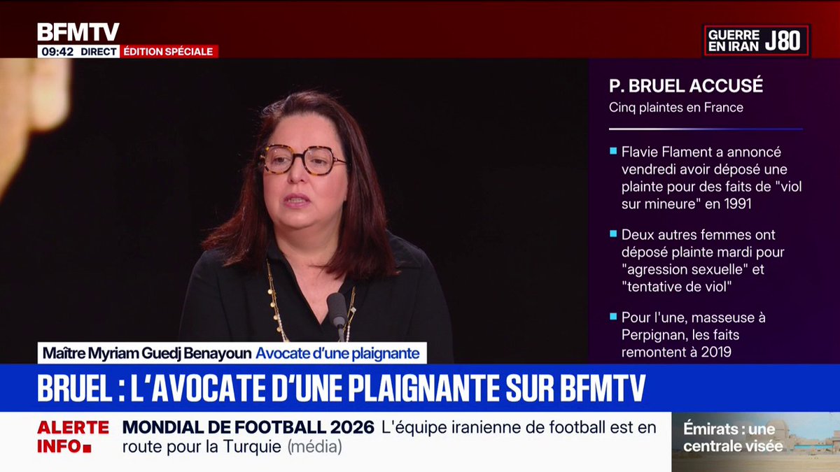 "Elle se retrouve seule avec lui": l'avocate d'une plaignante accusant Patrick Bruel de violences sexuelles témoigne sur BFMTV