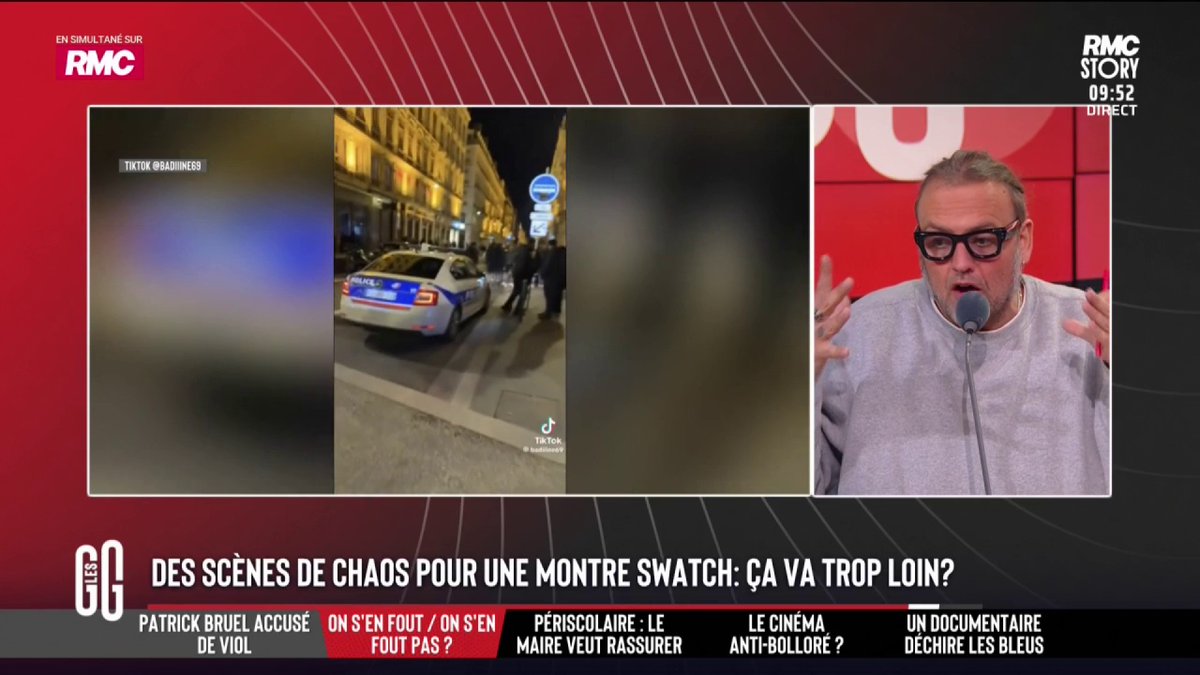 ⌚ Des scènes de chaos pour une montre Swatch : ça va trop loin ? 🗣️ Bruno Poncet : "Il y a de la casse, derrière c'est à Swatch de payer. Ils savaient que ça allait dégénérer, ils auraient dû mettre leur propre service de sécurité." #GGRMC