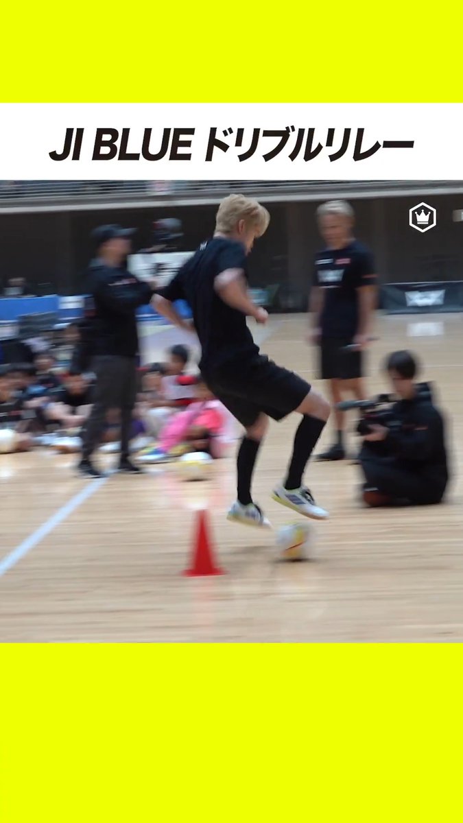 #JIBLUE ドリブルリレーで魅せる⚽️ #SKch #SAMURAIBLUE #サッカー日本代表 #4v4