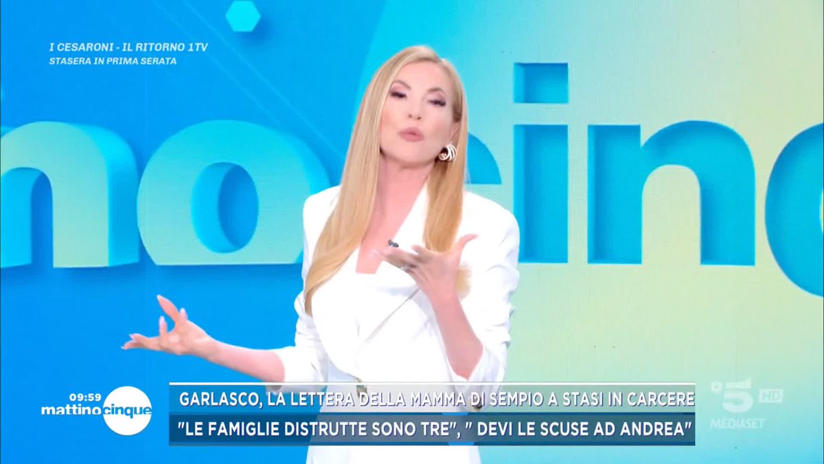 #Garlasco, la lettera della mamma di Sempio a Stasi: "Con i soldi e l'amicizia la metti...alla giustizia" #Mattino5 è in diretta su #Canale5 e in streaming su Mediaset Infinity
