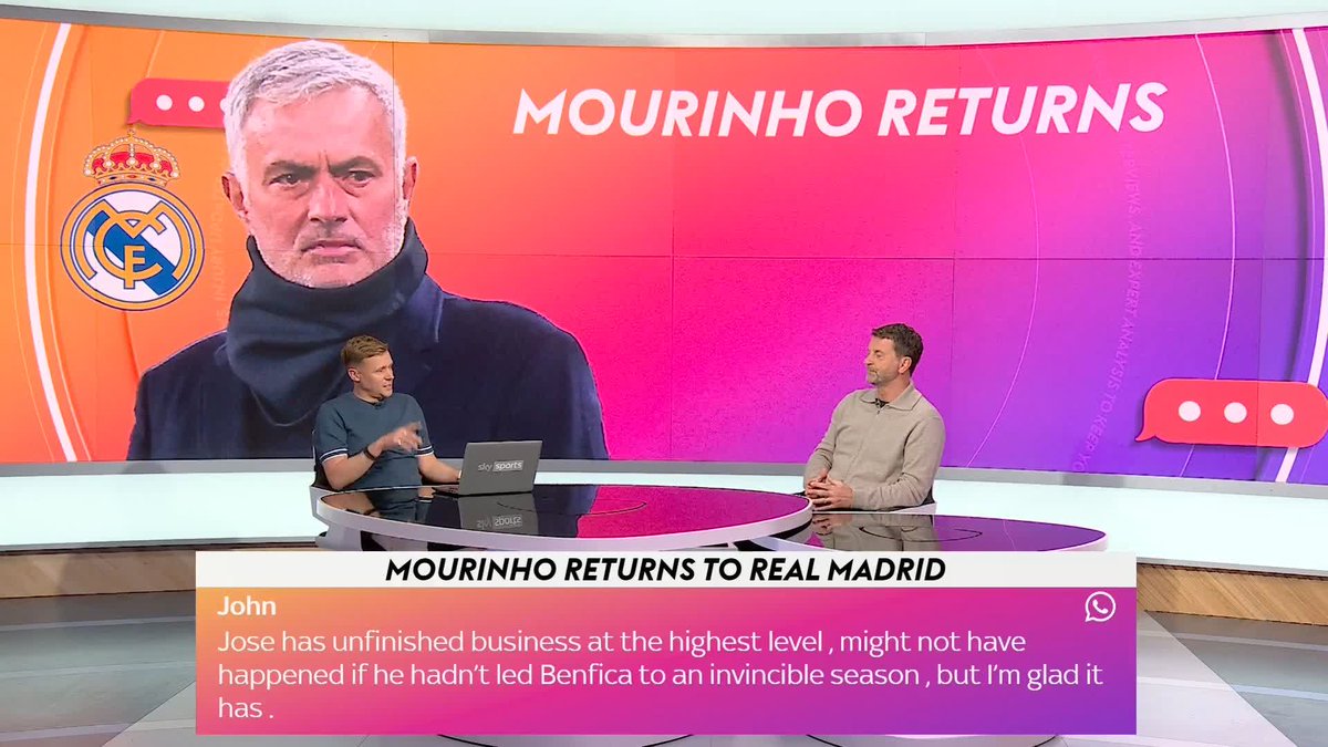 🗣️ "Mbappe will leave the football club." Tim Sherwood believes Jose Mourinho's arrival at Real Madrid could be the end for Kylian Mbappe, but is confident the 63-year-old is the perfect fit for the Bernabéu 👀