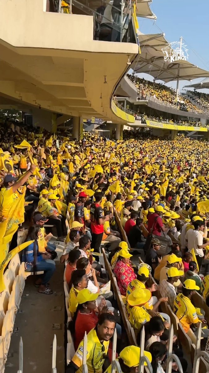 Every whistle Every display of fandom Every moment of Yellove 💛 One final time at home this season Let’s make Anbuden feel every bit of it 🫂 #WhistlePodu #CSKvSRH