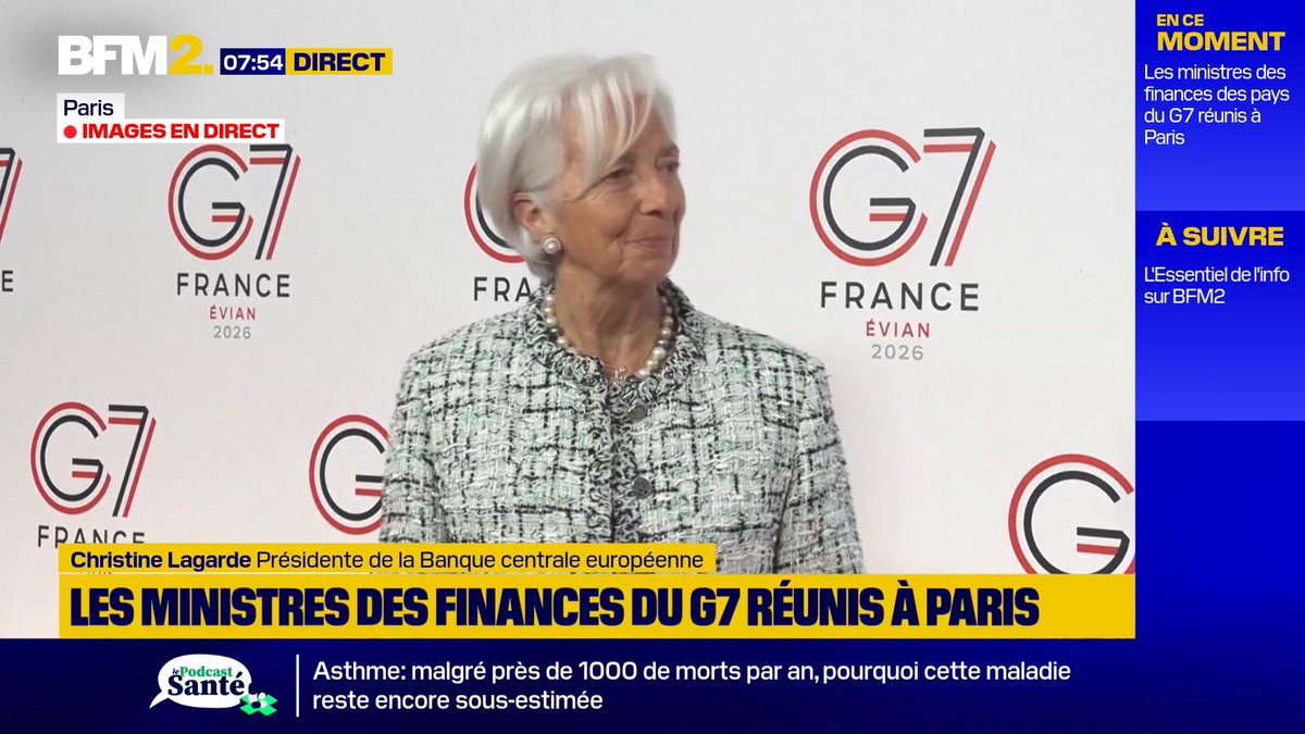 💬"Je m'inquiète toujours, c'est mon métier !" Christine Lagarde (BCE) interrogée sur le repli du marché de la dette des États, face au blocage persistant du détroit d'Ormuz #BFM2