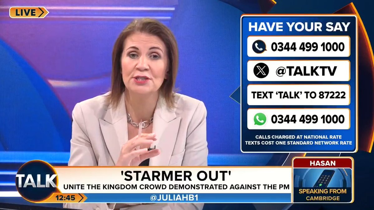 Julia Hartley-Brewer's EXPLOSIVE clash with a caller after a group of activists mocked the niqab at the Unite the Kingdom rally. "It is a disgusting, horrible, degrading, dehumanising item of control. People have every right to mock it!" Julia Hartley-Brewer