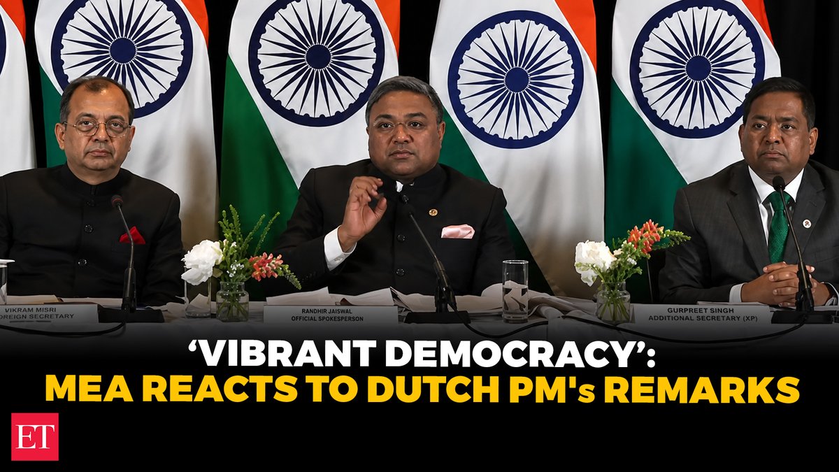 🇮🇳🗞️ #India rejects #DutchPM’s remarks on #PressFreedom and #MinorityRights; calls it “lack of understanding” 🧐📜