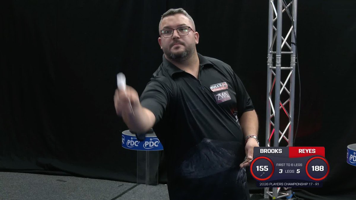REYES DOWNS BROOKS! Cristo Reyes' resurgence on the ProTour continues, battling past Bradley Brooks 6-3 to reach round two in Leicester! 📺 #PC17